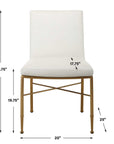 Fretwork Dining Chair, Leather Upholstery