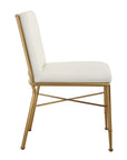 Fretwork Dining Chair, Leather Upholstery