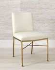 Fretwork Dining Chair, Leather Upholstery