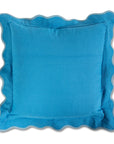 Darcy Linen Pillow with Insert 20" square with 2" Scallop