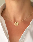 Monogram Necklace: Gold / 16"