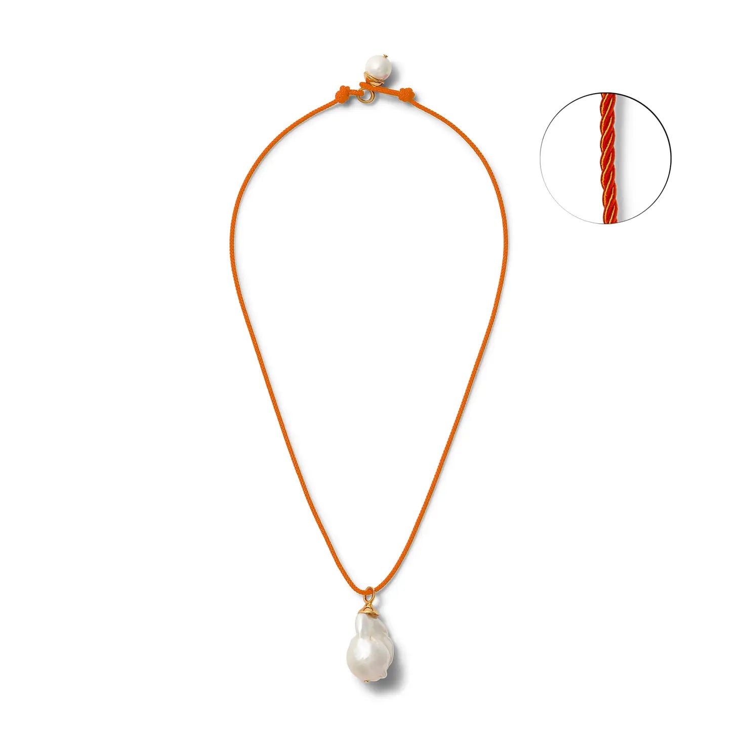 Baroque-Coco Pearl Pendant Necklace