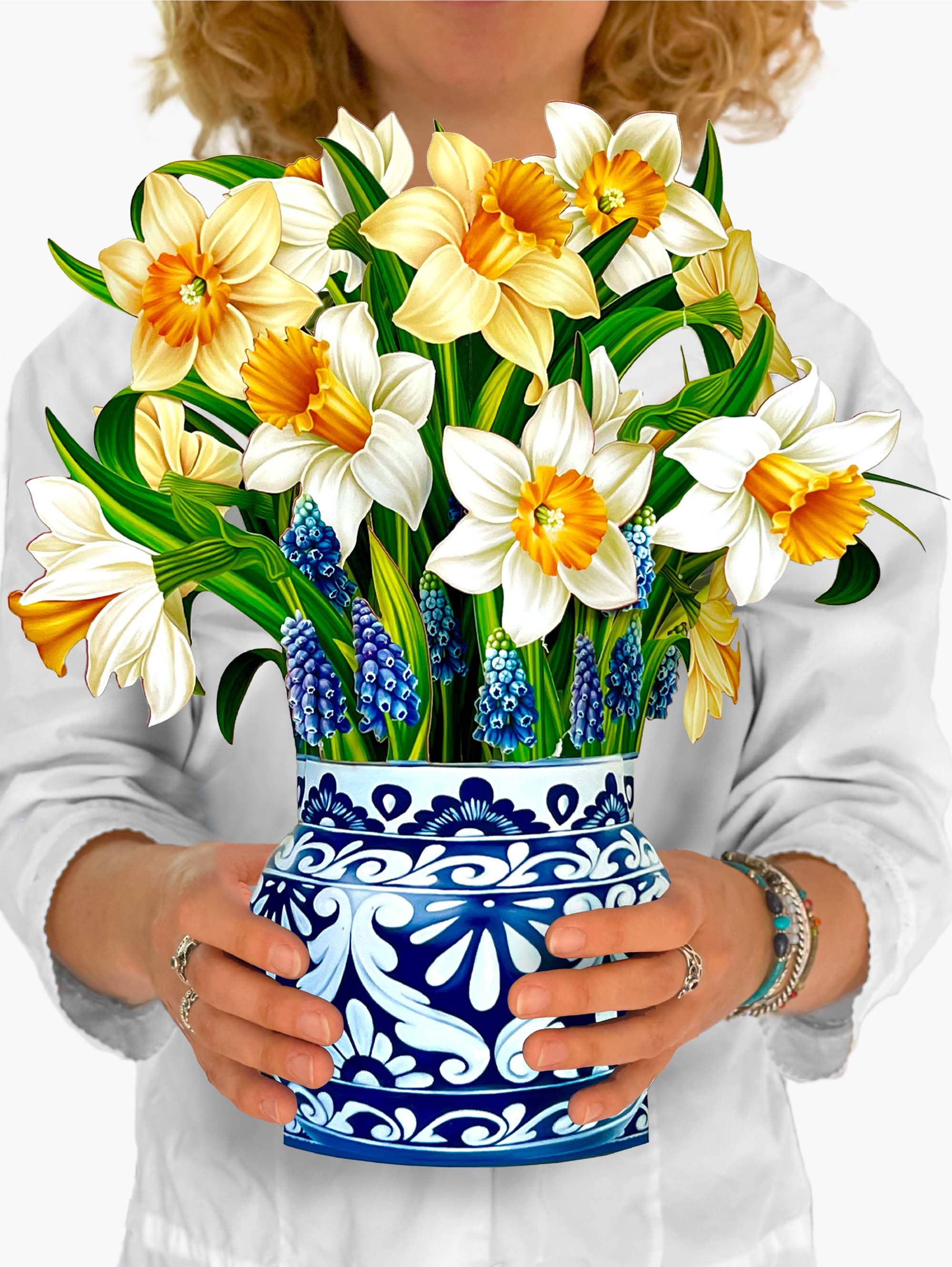 English Daffodils Pop Up Greeting Card