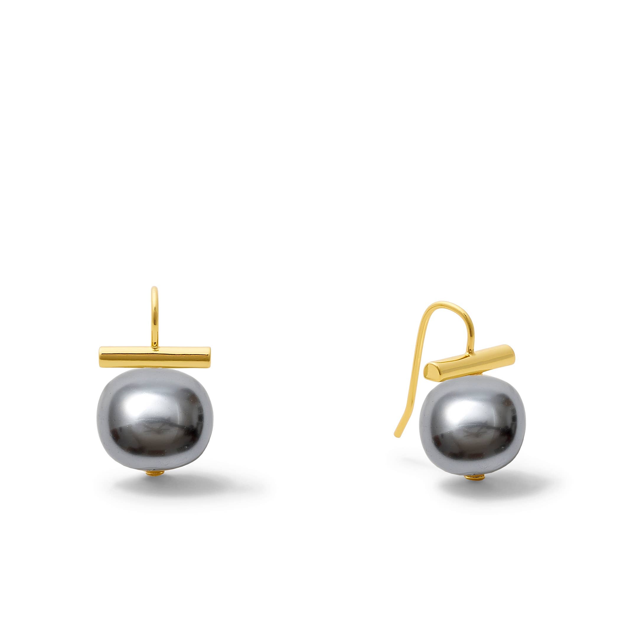 Classic Forever Fave Pebble Pearls Earrings~ Medium: Pale champagne