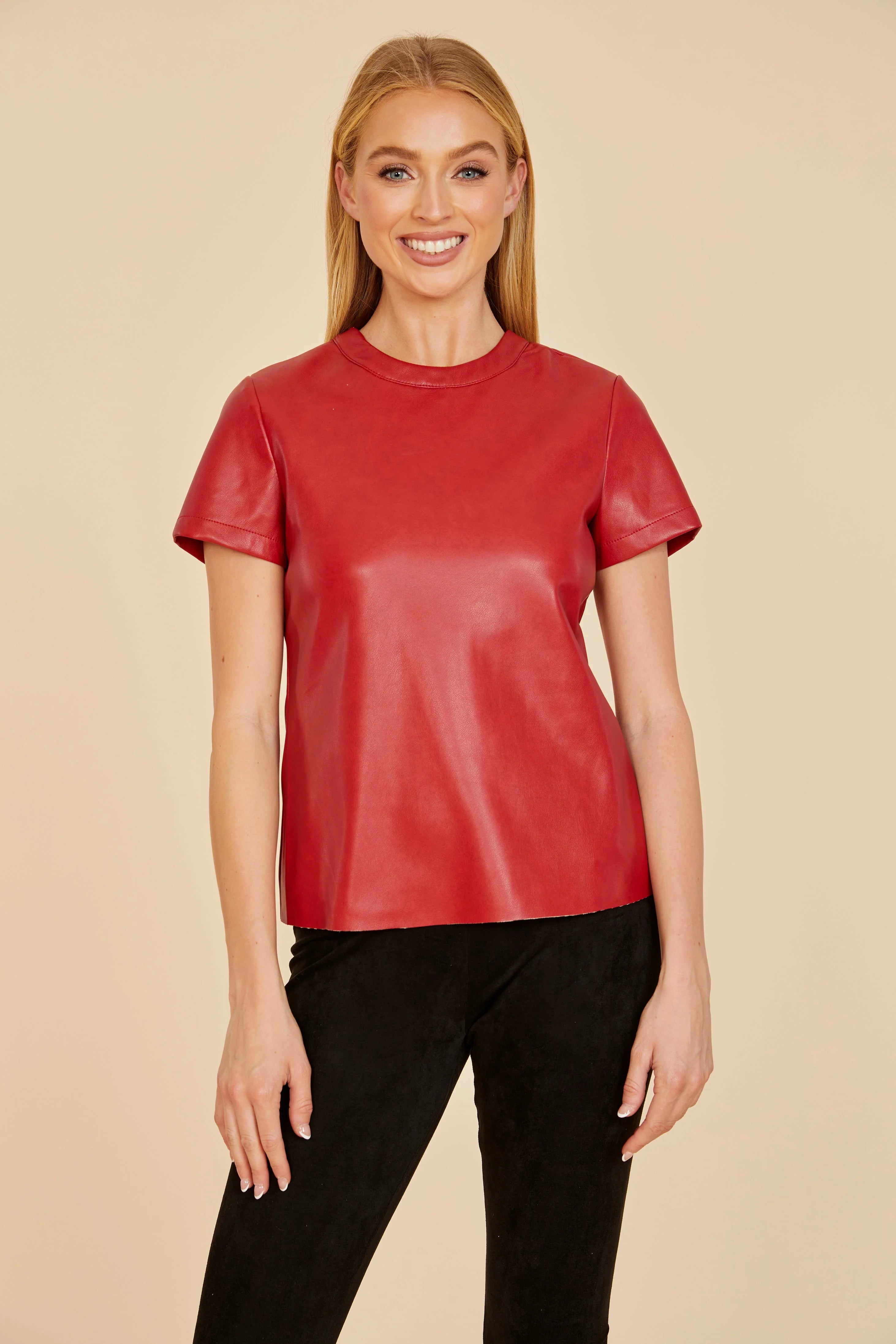 Faux Leather TShirt by Dolce Cabo