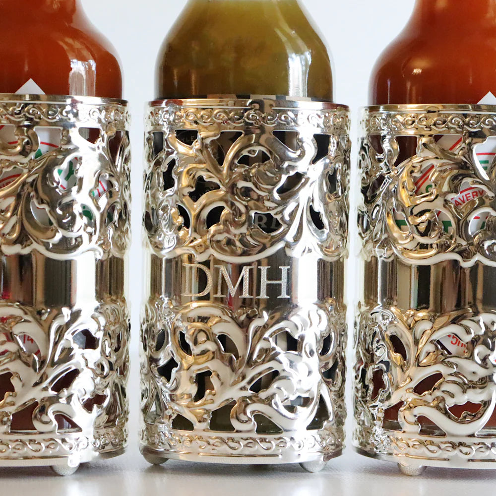 English Silver-Plated Queen Anne-style Condiment Holder