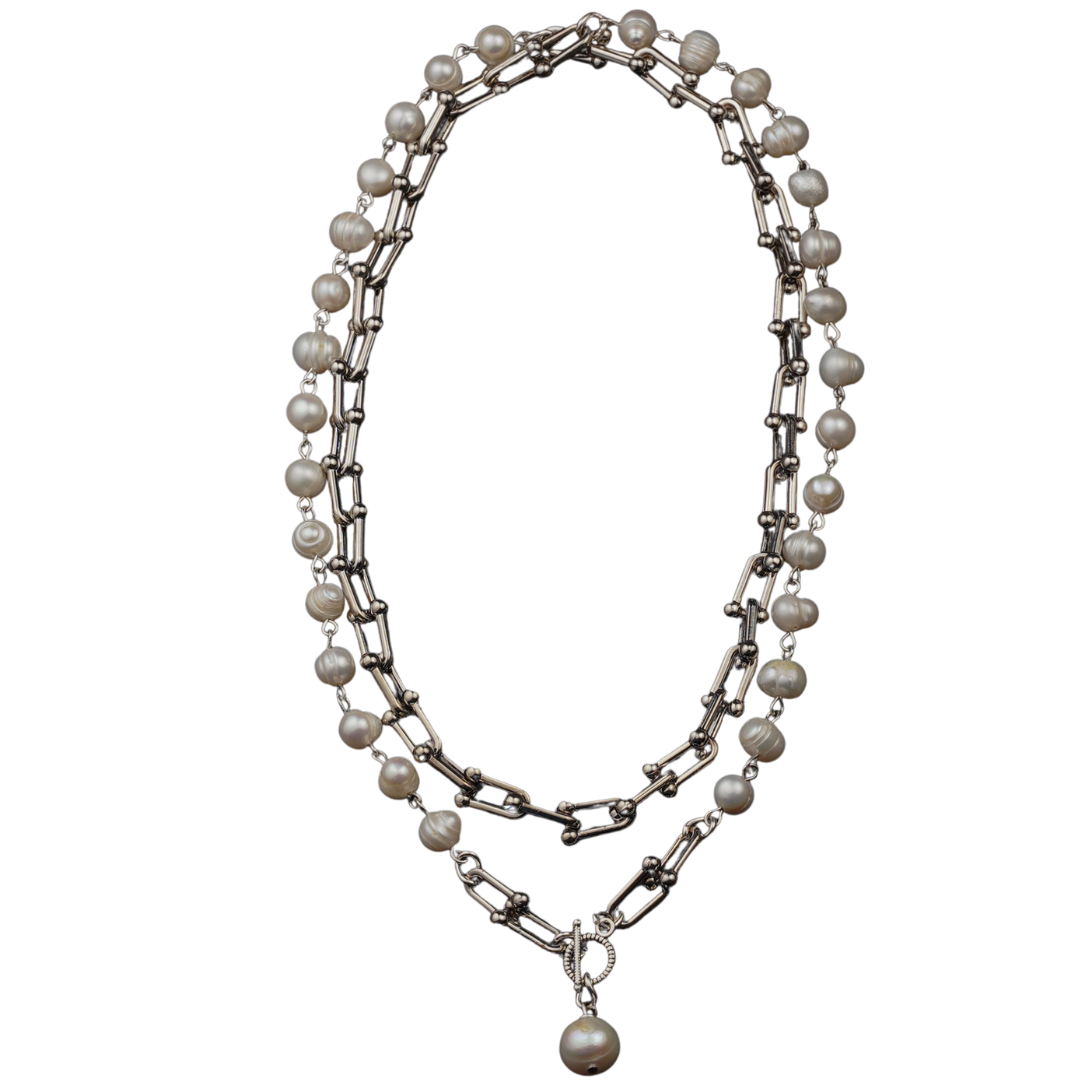 Derby  Necklace with Pearls